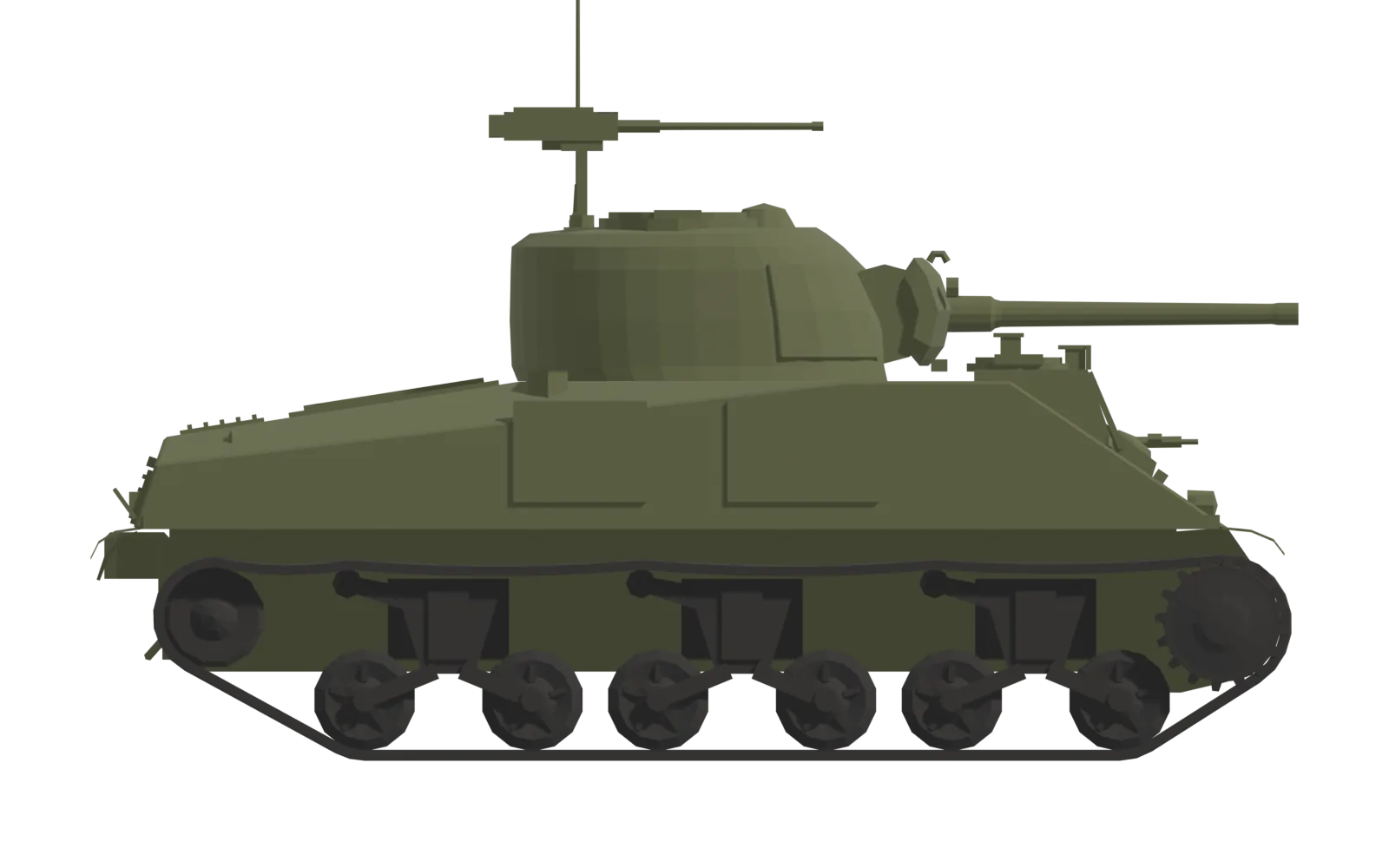 M4 Sherman, side