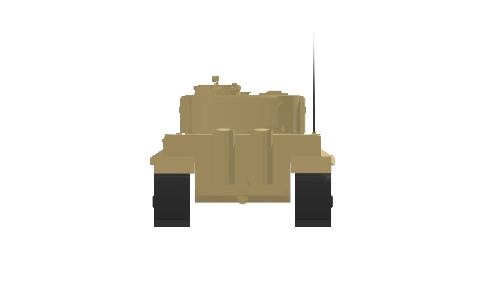 Tiger I, rear