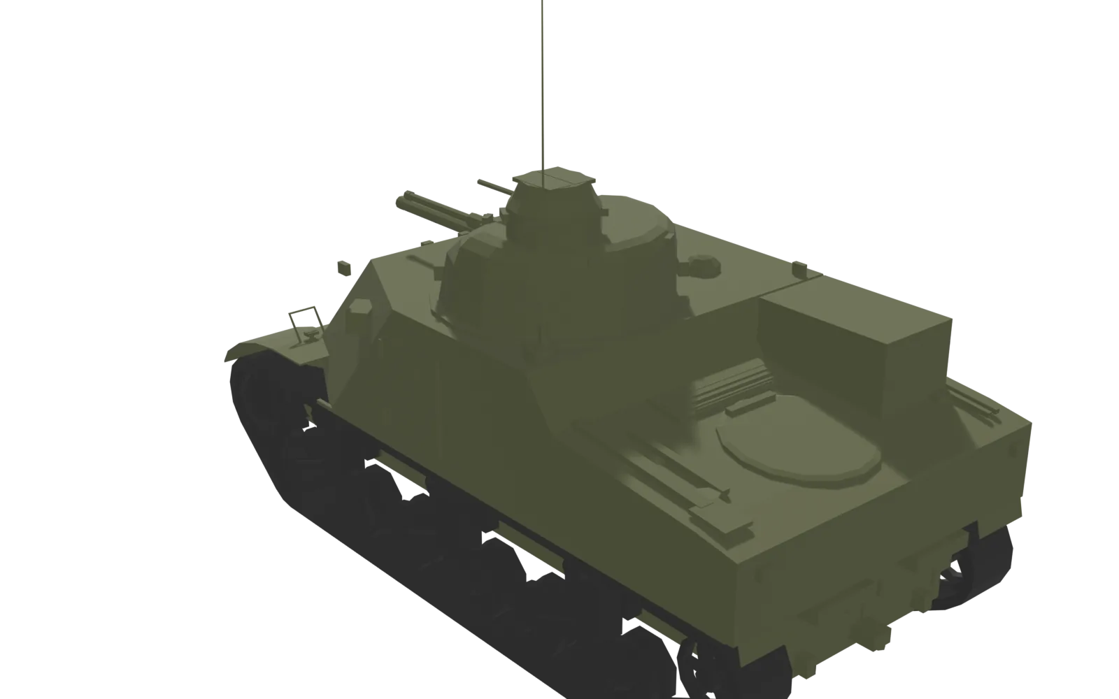 M3 Lee, rear three-quarter