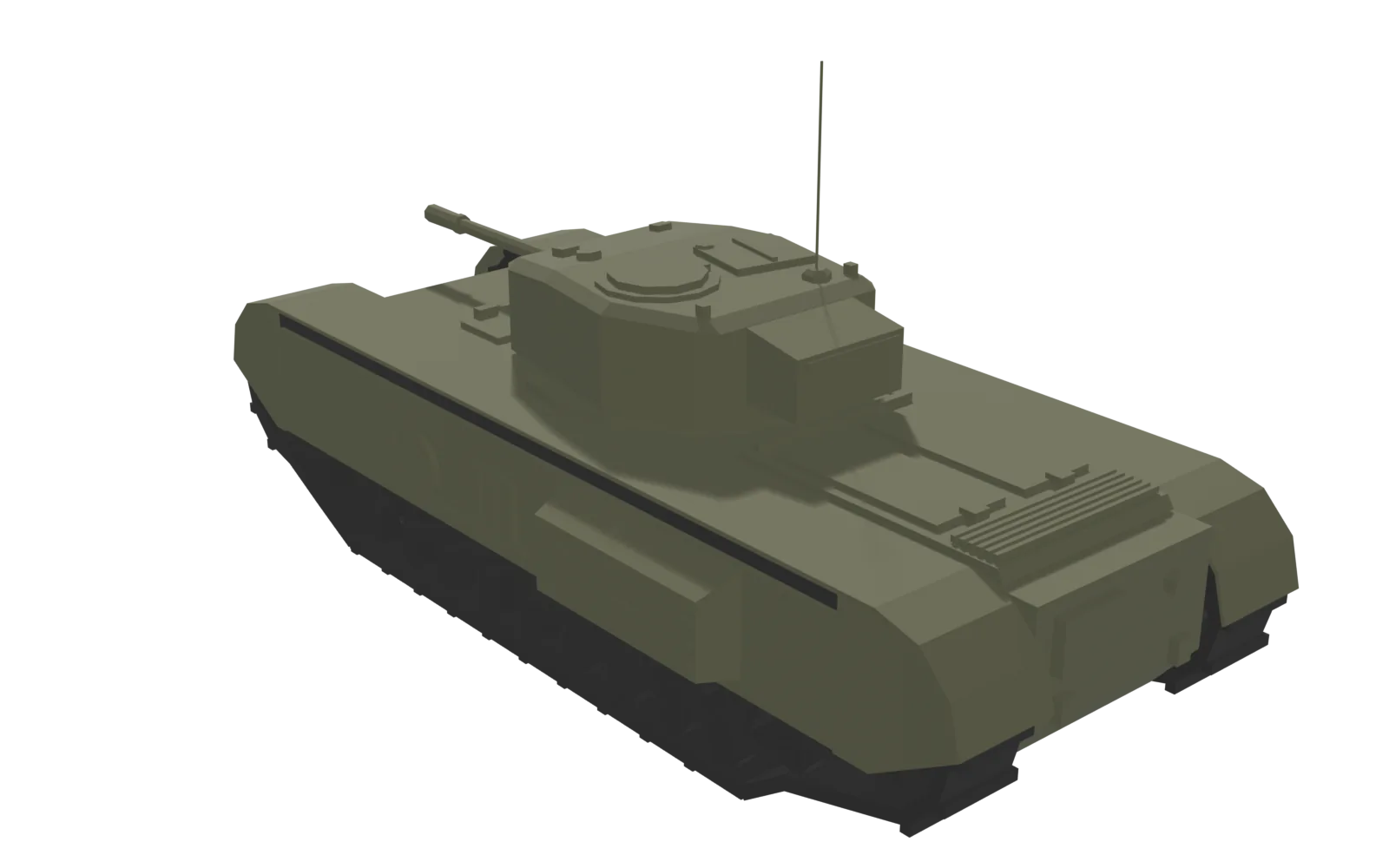 Churchill VII, rear three-quarter