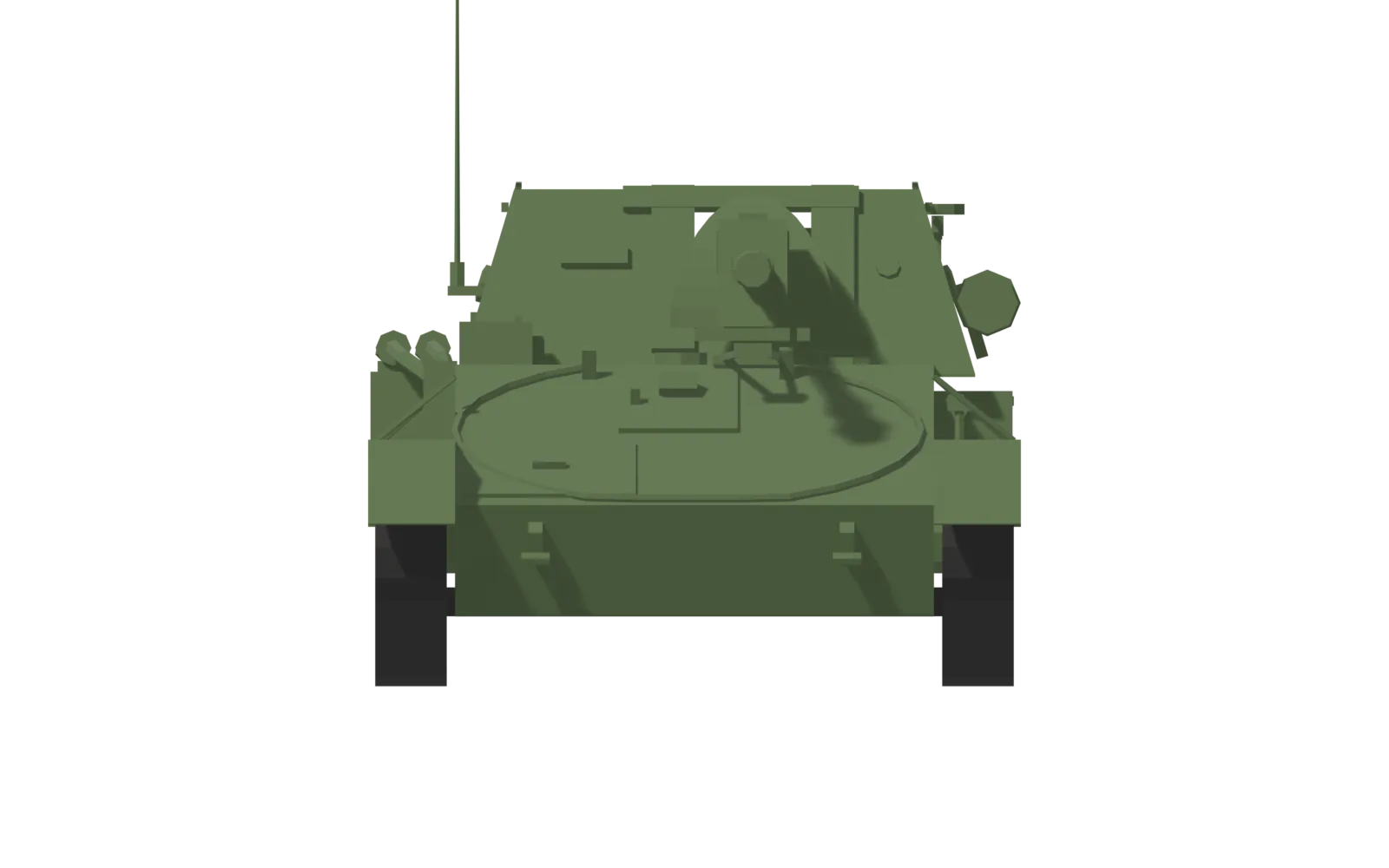 SU-76M, front