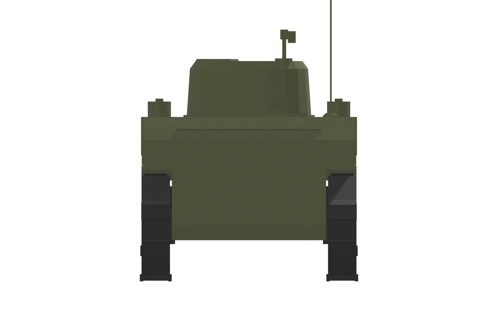 M3A1 Stuart, rear