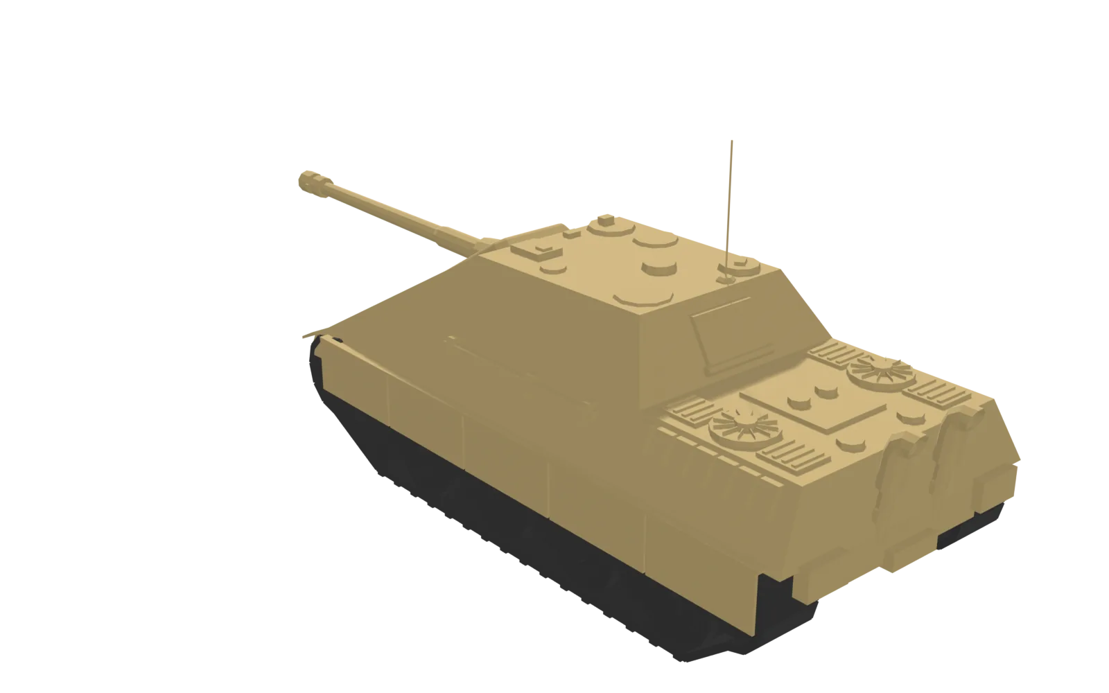 Jagdpanther, rear three-quarter