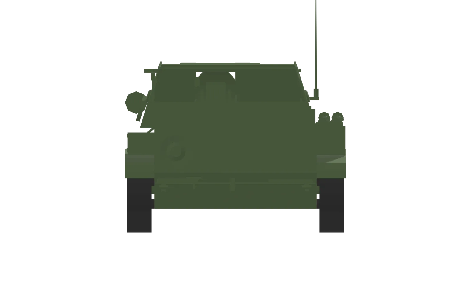 SU-76M, rear