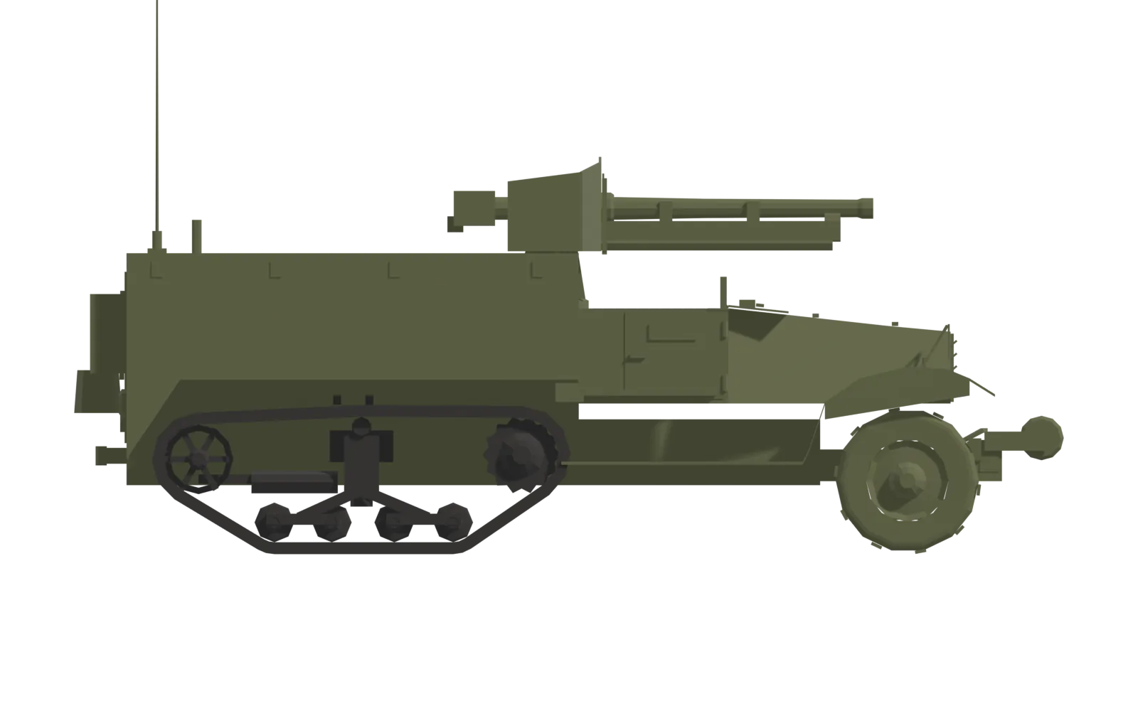 75 mm GMC M3, side