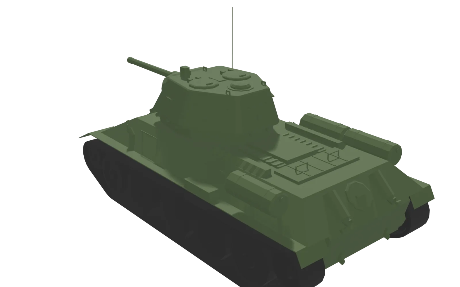 T-34/76, rear three-quarter