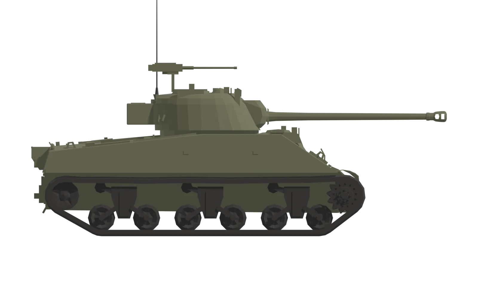 Sherman Firefly, side