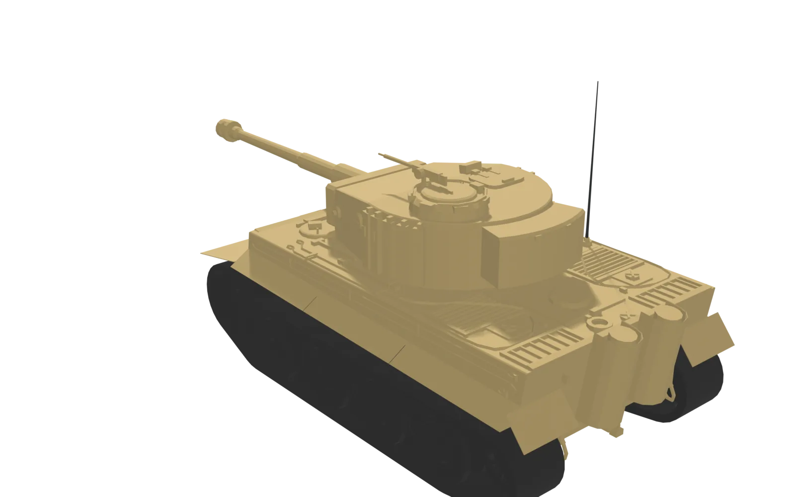 Tiger I, rear three-quarter