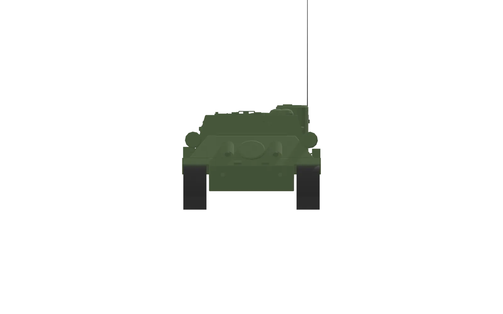SU-100, rear