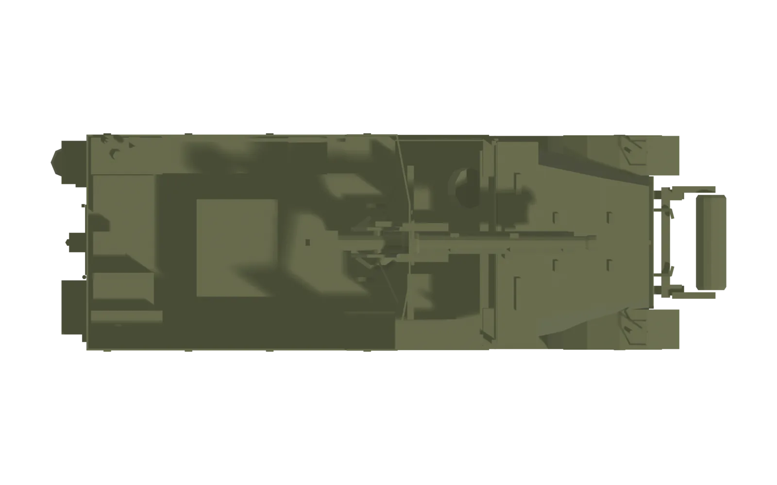 75 mm GMC M3, top