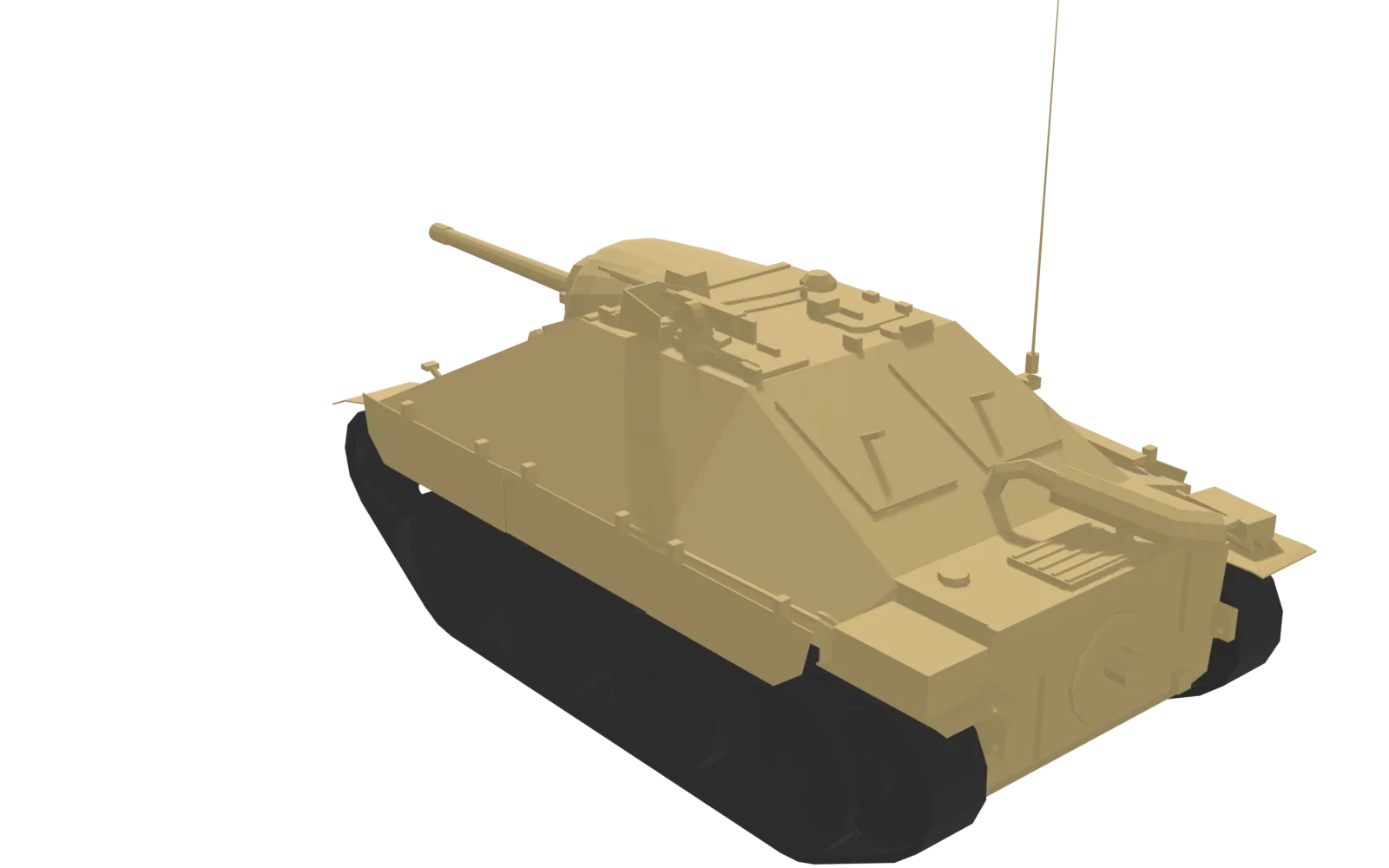 Jagdpanzer 38 Hetzer, rear three-quarter