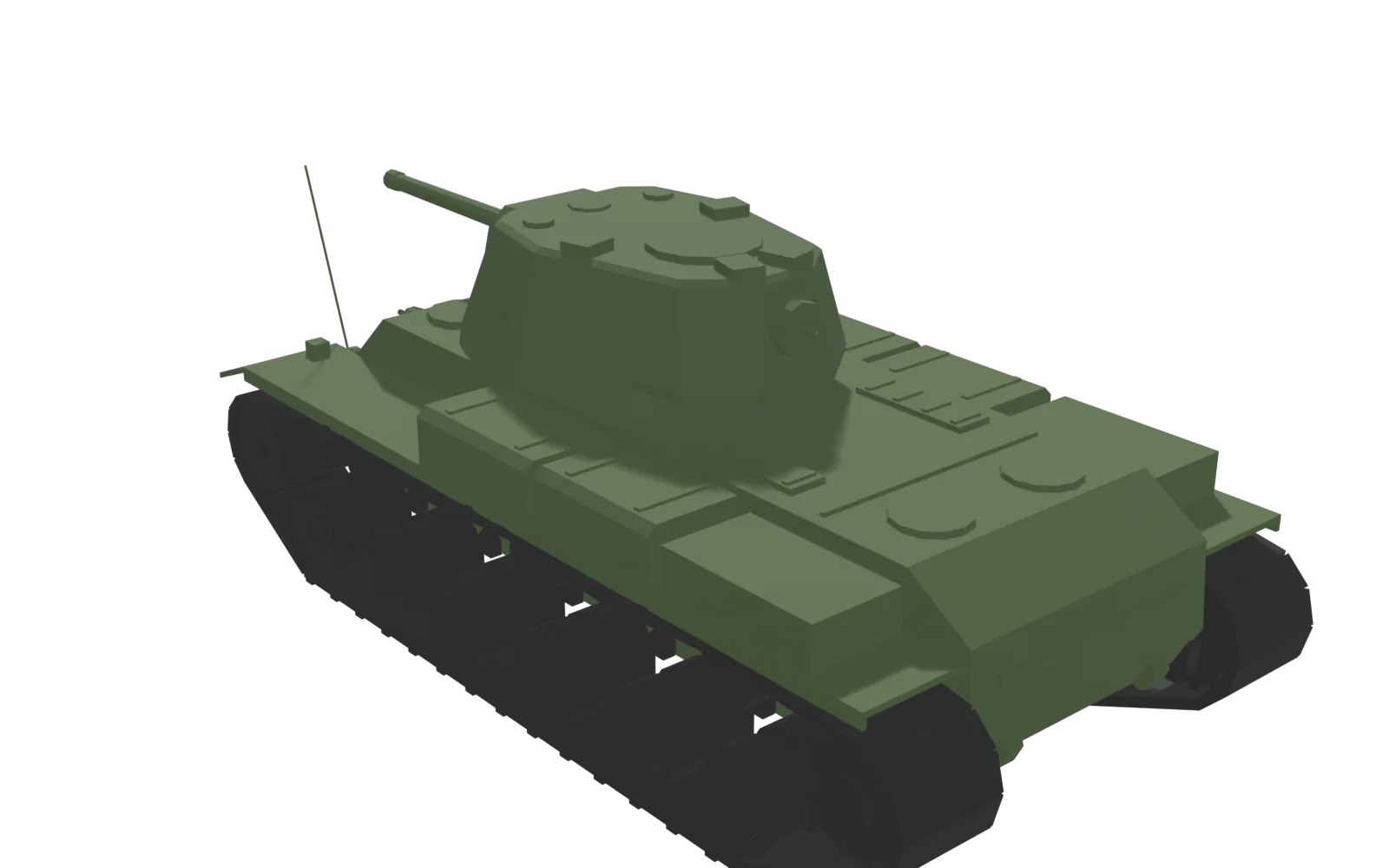 KV-1, rear three-quarter