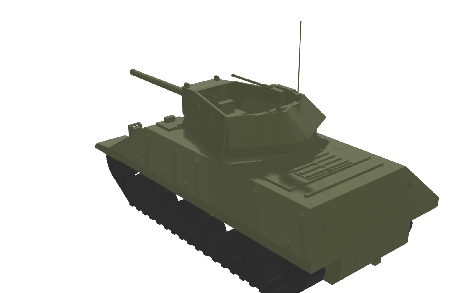 M10 Wolverine, rear three-quarter